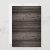 Faire-part de retraite Boho Flowers marron bois (Dos)