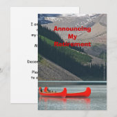 Faire-part de retraite, Canoës de montagne (Devant / Derrière)