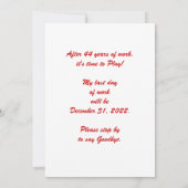 Faire-part de retraite Roue Red Ferris (Dos)