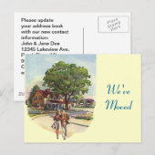 Faire-part De rétros couples de carte postale nous avons (Devant / Derrière)