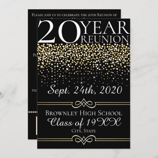 Faire-part de réunion de classe (Devant / Derrière)