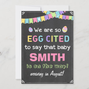 Faire-part de révélation de grossesse de Pâques