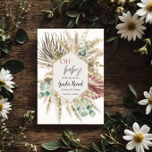 Faire-part de révélation du sexe de bébé avec herb