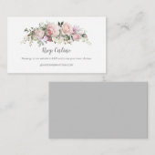 Faire-part de roses Sweetheart rose saumon en lign (Devant / Derrière)