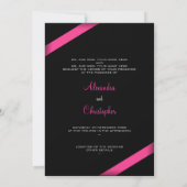 Faire-part de ruban rose (Dos)