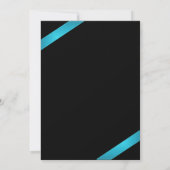 Faire-part de ruban Turquoise 2 (Dos)