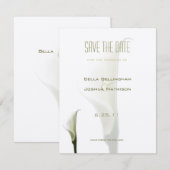 Faire-part de sauvegarde de date de l'Lis d'appel  (Devant / Derrière)