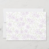 Faire-part de sauvegarde de jardin rustique floral (Dos)