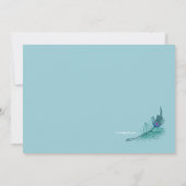 Faire-part de sauvegarde de la date avec plume de  (Dos)