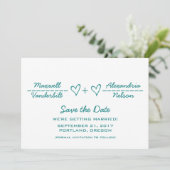 Faire-part de sauvegarde de la date de l'équation  (Debout devant)