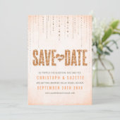 Faire-part de sauvegarde de l'apparence de paillet (Debout devant)