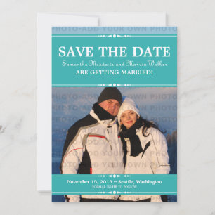 Faire-part de sauvegarde de photo chic simple sarc