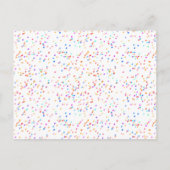 Faire-part de sauvegarde de script or Confetti Arc (Dos)