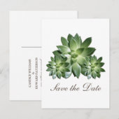 Faire-part de sauvegarde de succulente simple (Devant / Derrière)