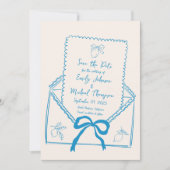 Faire-part de sauvegarde italien au citron dessiné (Devant)