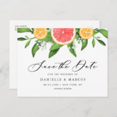 Faire-part de sauvegarde Oranges et Pamplemousses  (Devant / Derrière)