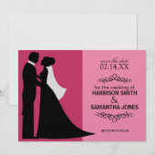 Faire-part de sauvegarde rose double (Devant / Derrière)