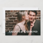 Faire-Part de Save the Date avec découpe photo Let (Dos)