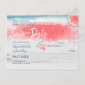 Faire-part de save the date avec photo de pastèque (Dos)