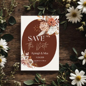 Faire-Part de Save the Date Bohème Fleurie sur Ton