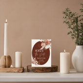 Faire-Part de Save the Date Bohème Fleurie sur Ton