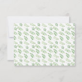 Faire part de Save The Date cadre or rustique avec (Dos)