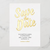 Faire-Part De Save The Date Chic Et Élégant Avec F (Recto)