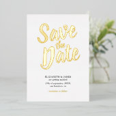 Faire-Part De Save The Date Chic Et Élégant Avec F (Debout devant)