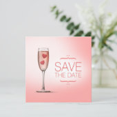 Faire part de save the date Love Potion Pink (Debout devant)