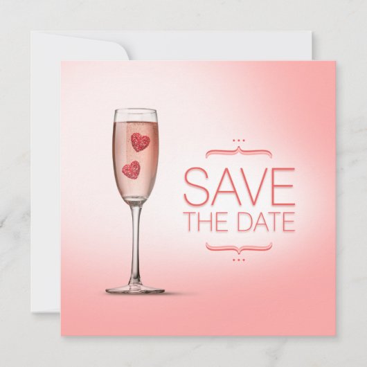 Faire part de save the date Love Potion Pink (Devant)