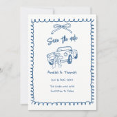 faire-part de save the date mignon et fantaisiste (Devant)