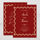 faire-part de save the date rétro fantaisiste dood (Devant / Derrière)