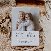 Faire-part de script pour le premier anniversaire 