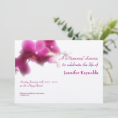 Faire-part de service commémoratif (Debout devant)