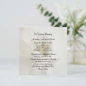 Faire-part de service commémoratif de Gardenia flo (Debout devant)