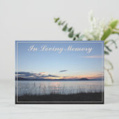 Faire-part de service commémoratif de Sunset (Debout devant)