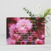 Faire-part de service commémoratif en fleurs de ce (Debout devant)