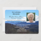 Faire-part de service commémoratif - Photo d'invit (Devant)