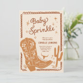 Faire-part de Sprinkle pour bébé garçon de campagn (Debout devant)