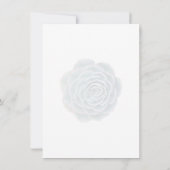 Faire-part de succulentes de réception de mariage  (Dos)