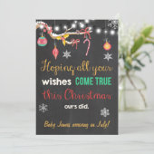 Faire-part de tableau de bord de la grossesse de N (Debout devant)