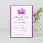 Faire-part de tenue de mariage Orchidée Violette É (Debout devant)