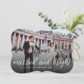 Faire-part De Vacances Marié Et Lumineux (Debout devant)