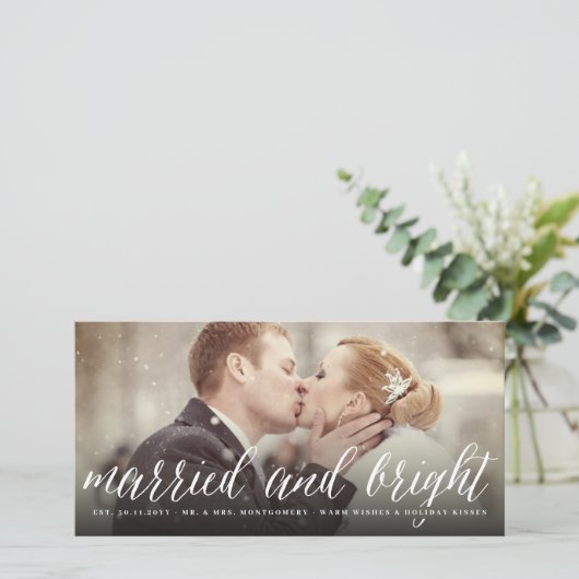 Faire-part De Vacances Marié Et Lumineux (Debout devant)