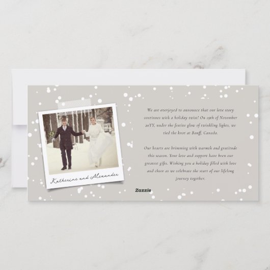 Faire-part De Vacances Marié Et Lumineux (Dos)