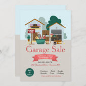 Faire-part de vente de garage (Devant / Derrière)