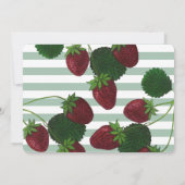 Faire-part de vigne de fraise (Dos)