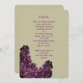 Faire-part de voeux d'anniversaire de mariage au l (Devant / Derrière)