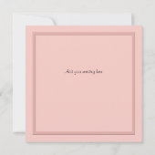 Faire-part de voiture de fuite rose pour mariés mi (Dos)