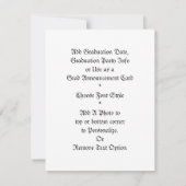 Faire-part Debout - Diplôme de Diplôme de Diplôme Cadre photo (Dos)